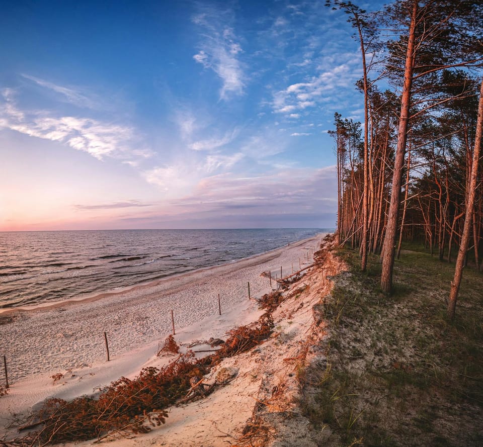 Natural landscape, Beach, Sea view, Sunrise