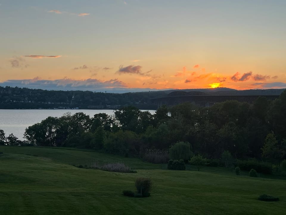 Natural landscape, River view, Sunset