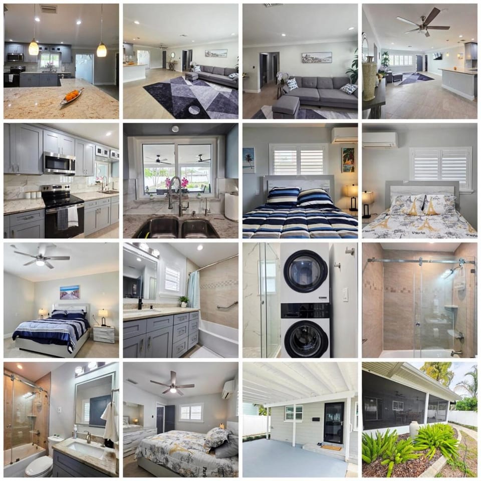 Gorgeous 3 BR, 3 bathrooms home on Snell Isle, boating areas House in St Petersburg