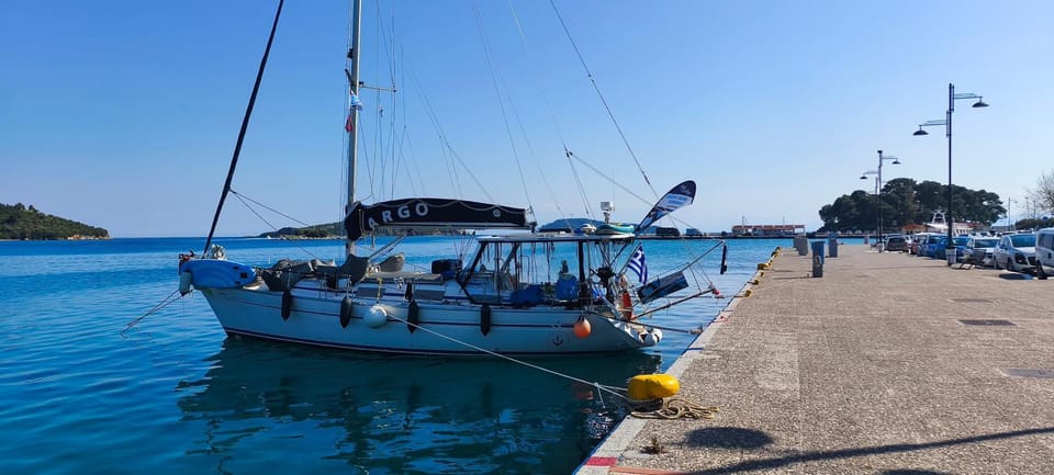 ARGO III Sailing Yacht Docked boat in Skiathos