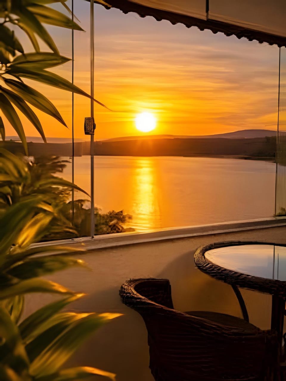 View (from property/room), Balcony/Terrace, Lake view, Sunrise
