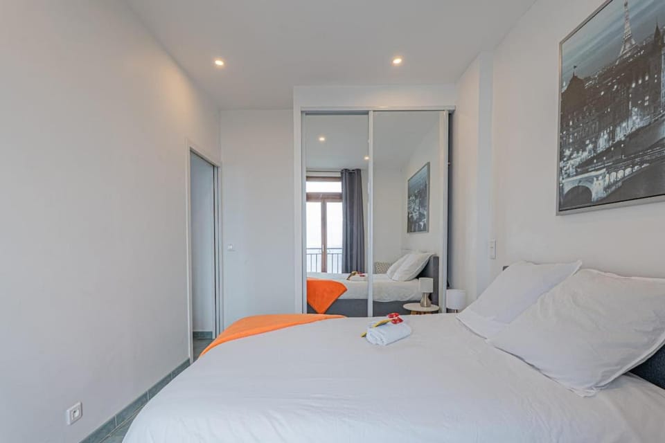 Sea View, Mala Beach, Quiet and Bright 2-Room Apartment - Taj Mahal Apartment in Cap-d'Ail