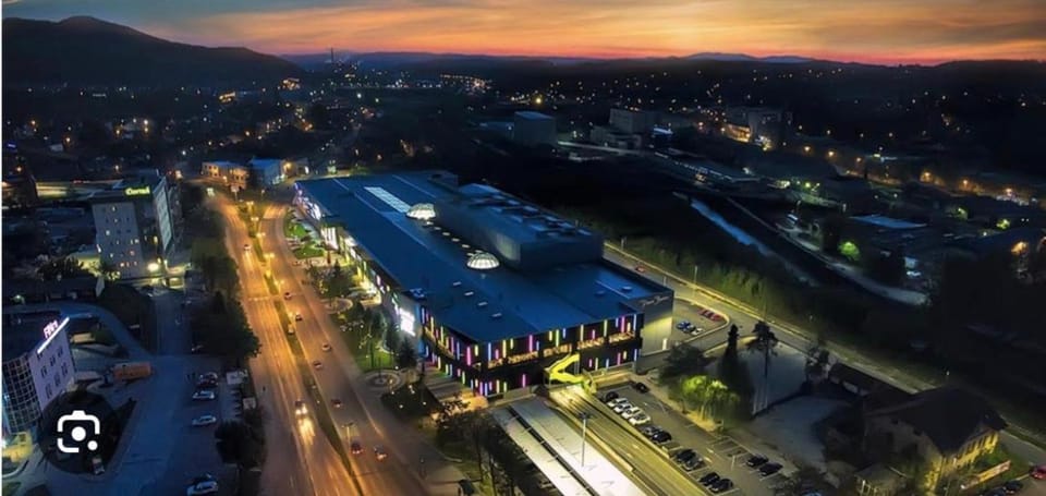 Night, Neighbourhood, Bird's eye view, Street view, Sunset
