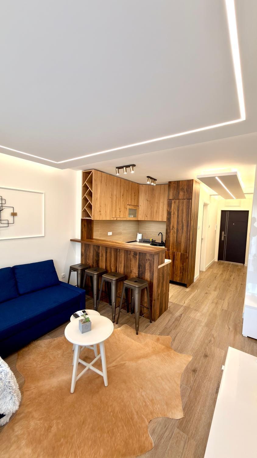 Kitchen or kitchenette, Living room, Dining area