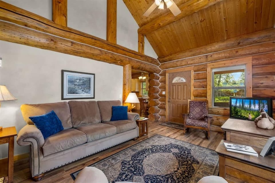 Steps to the River River Edge Cabin Cabin in Glacier National Park