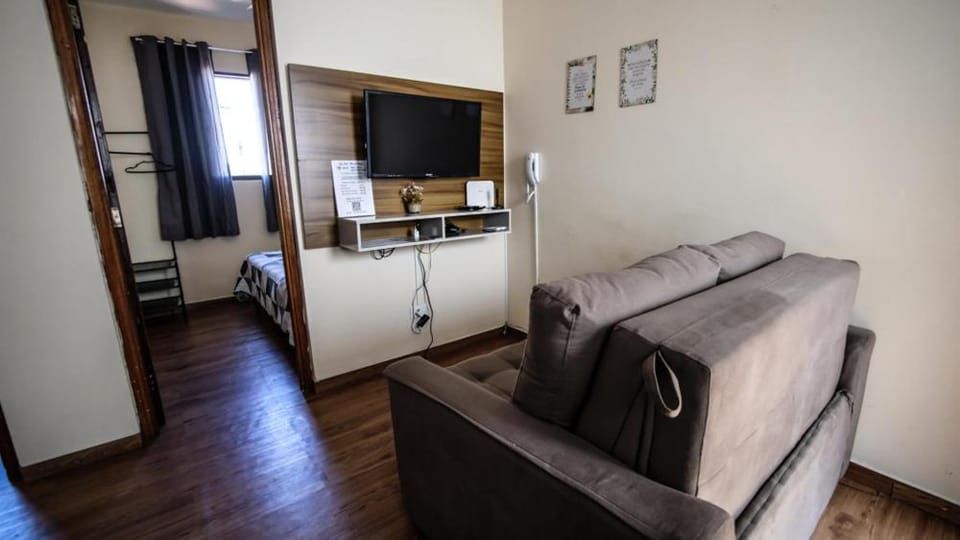 Apartamento 312 Pé na Praça 1 Vaga Garagem 4 Hóspedes Apartment in State of São Paulo