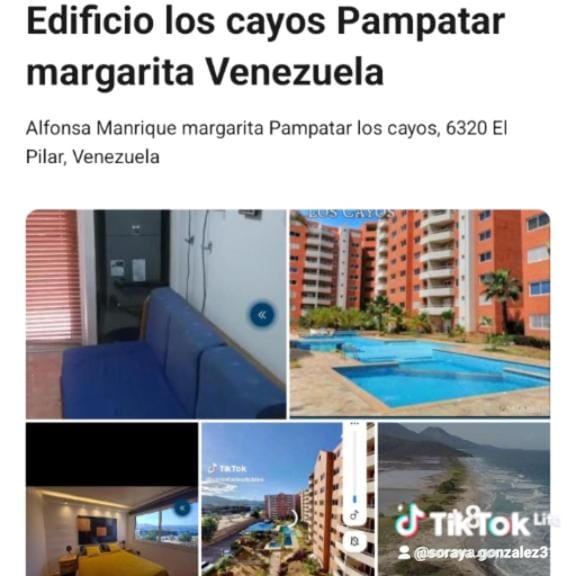 Edificio los cayos Playa el angel conjunto residencial los cayos Apartment in Venezuela