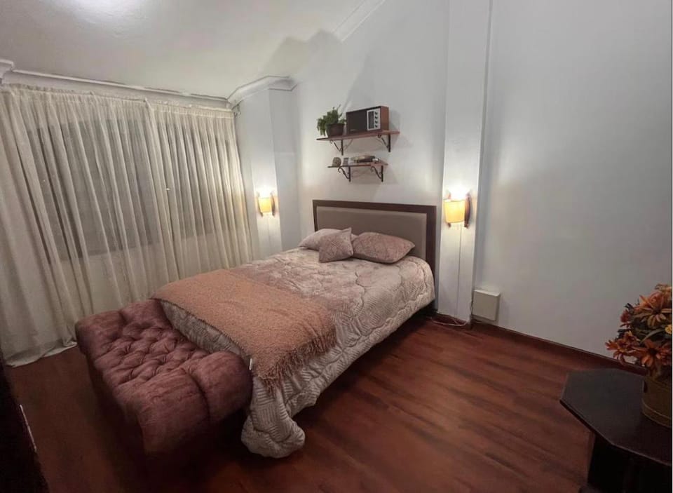 Bed, Garden view