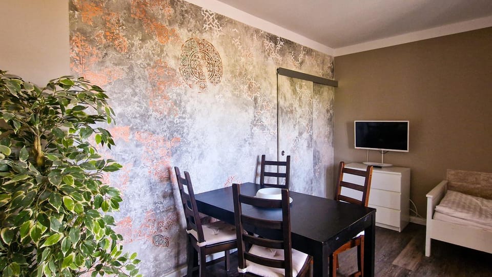 Photo of the whole room, Seating area, Dining area