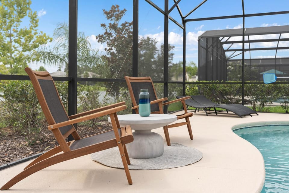 Patio, Balcony/Terrace, Lake view, Pool view, sunbed