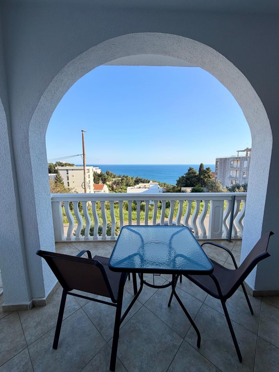 Patio, Day, Natural landscape, View (from property/room), Balcony/Terrace, Dining area, Mountain view, Sea view