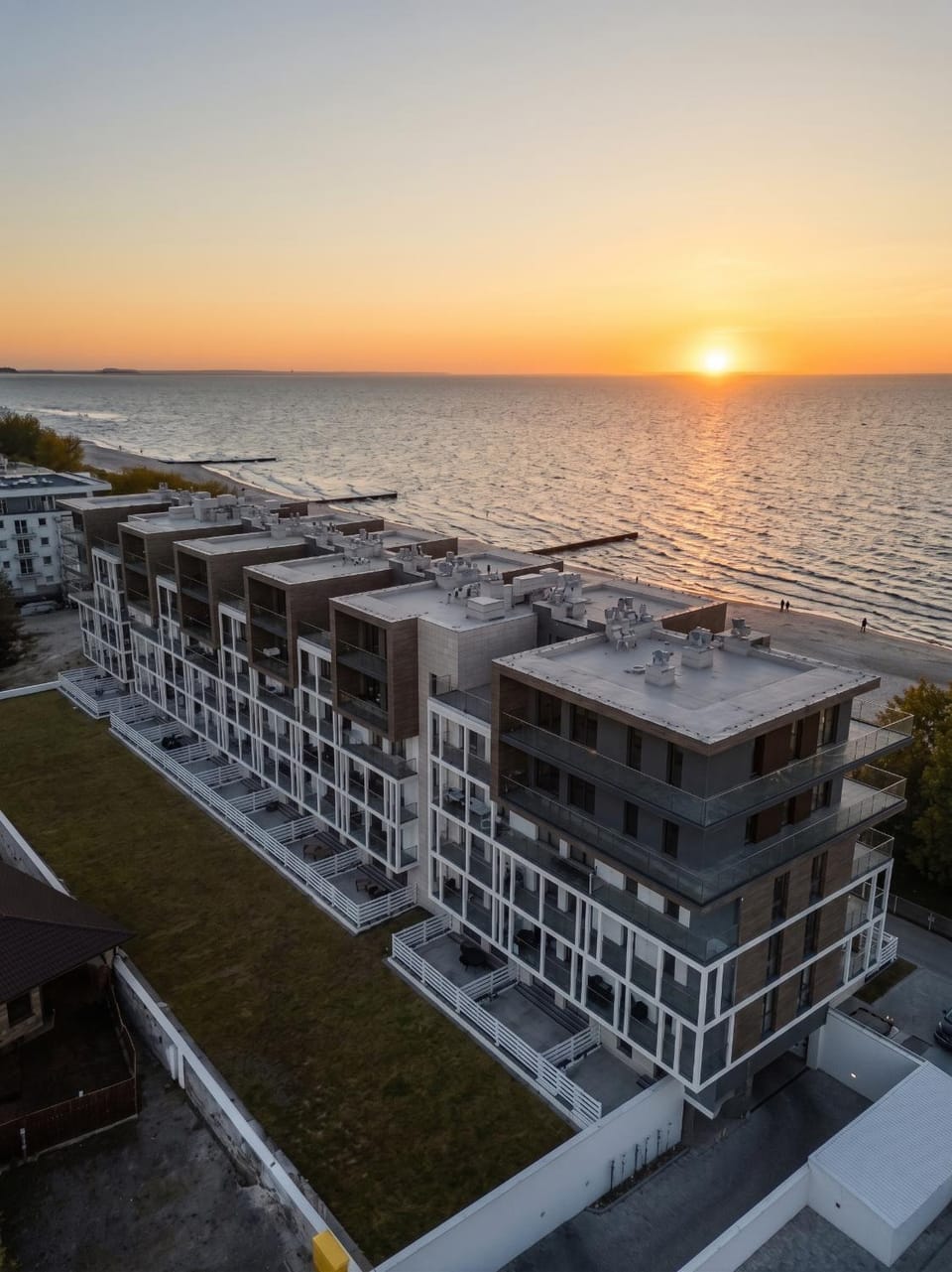 Property building, Sea view, Sunset