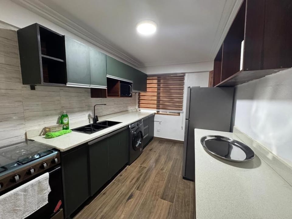 Kitchen or kitchenette, oven, stove