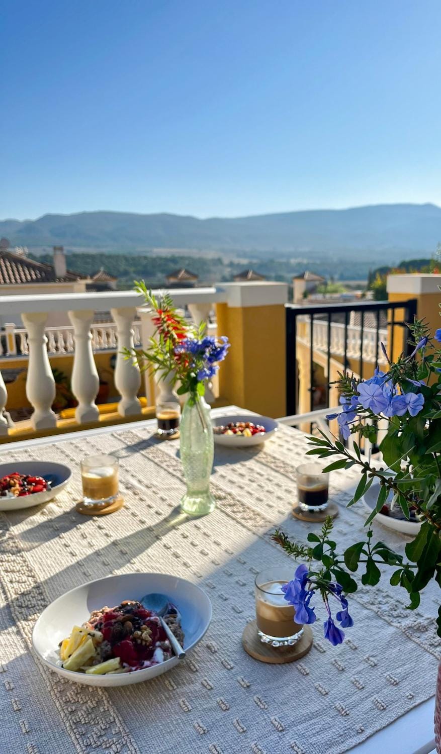 View (from property/room), Balcony/Terrace, Landmark view, Pool view