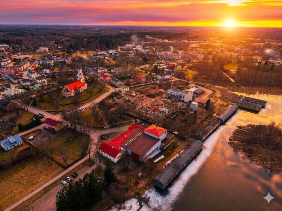 Neighbourhood, Bird's eye view, City view, Lake view, Location, Sunset