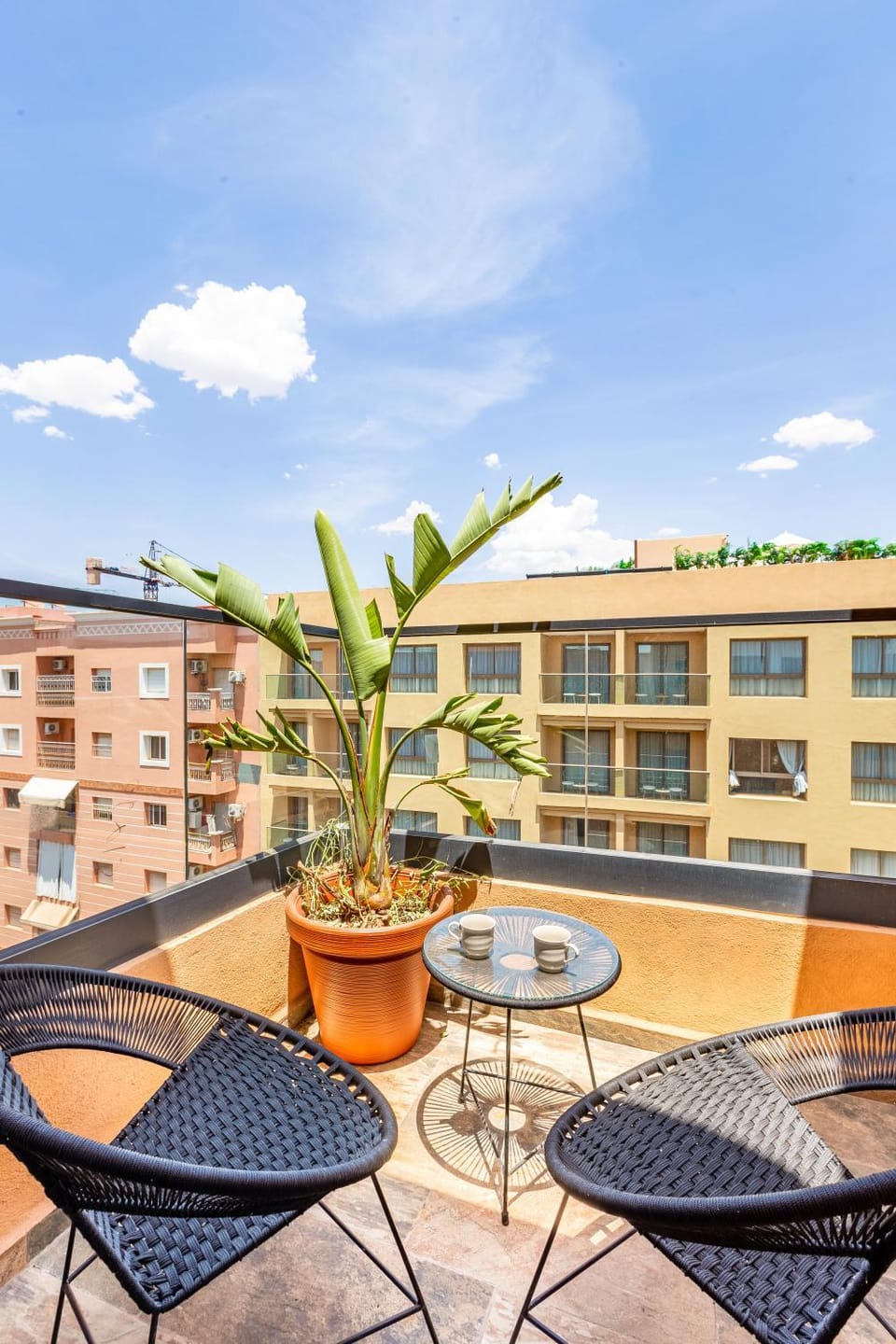 Stylish 2BR Gueliz Terrace Fast WiFi Apartment in Marrakesh