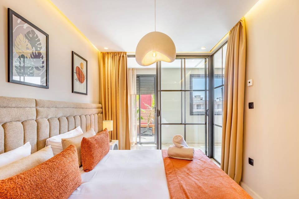Stylish 2BR Gueliz Terrace Fast WiFi Apartment in Marrakesh