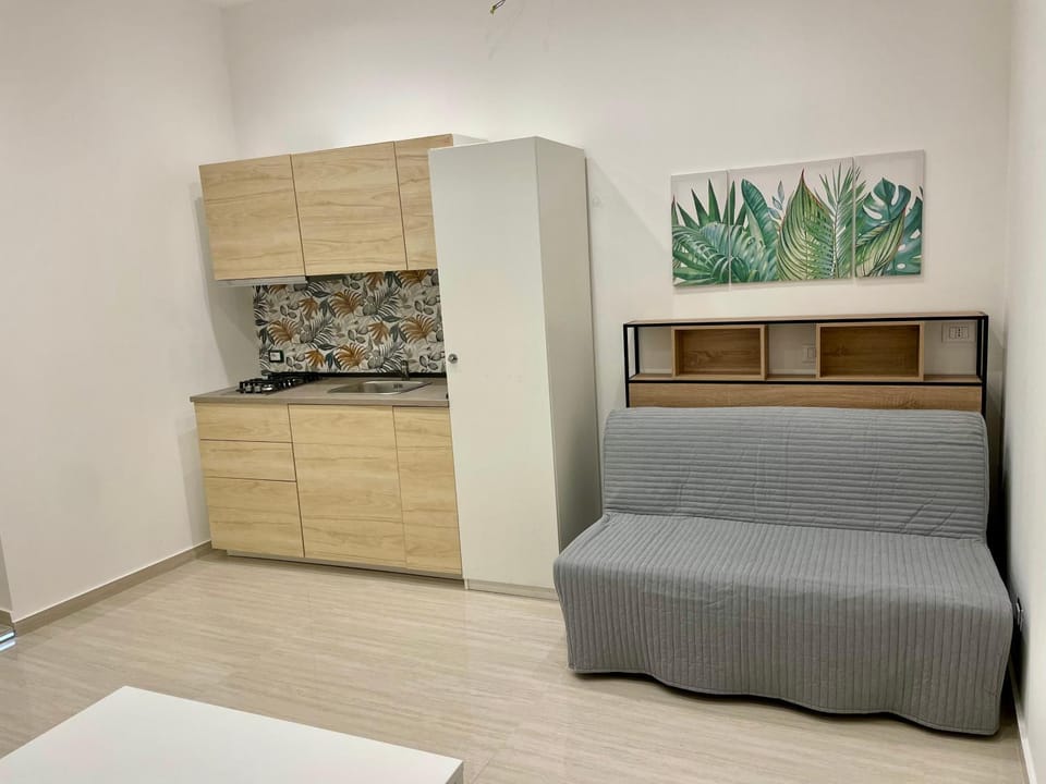 Bed, Kitchen or kitchenette, Living room, Photo of the whole room, Seating area, Bedroom