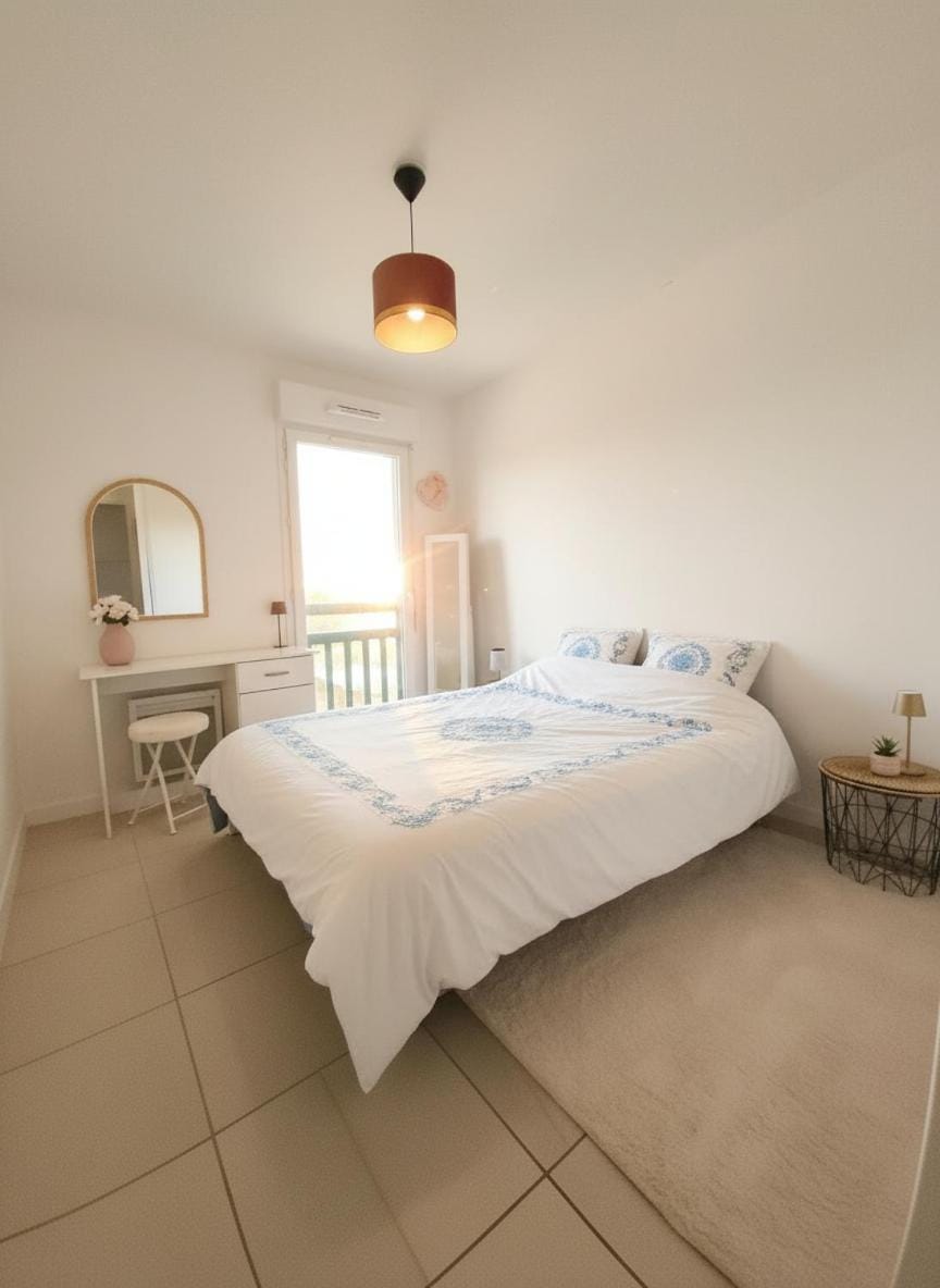Photo of the whole room, Bedroom