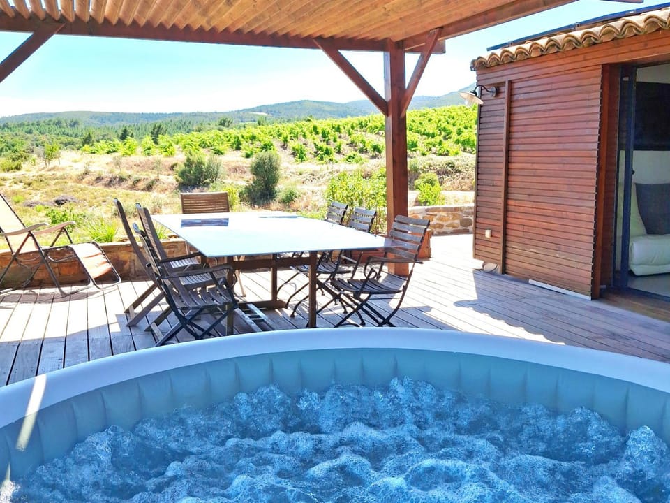 Patio, Natural landscape, Hot Tub, View (from property/room), Dining area