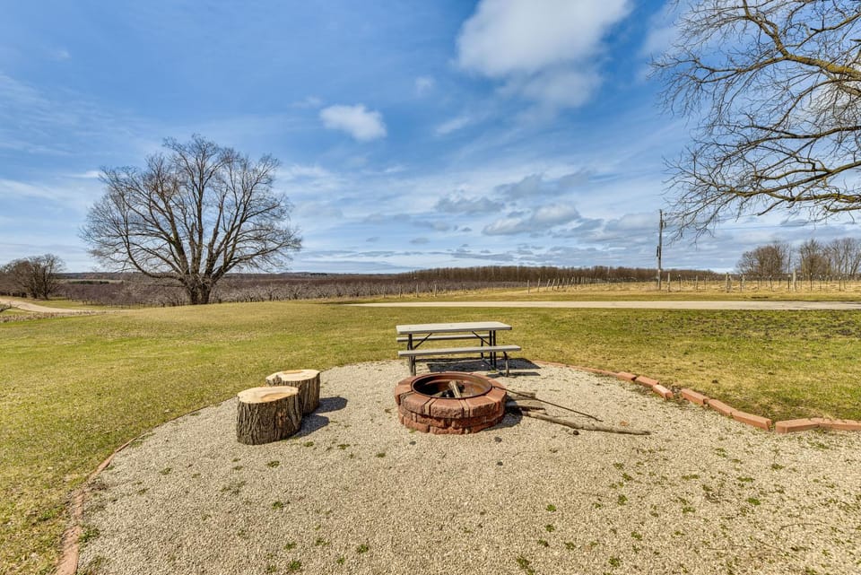 Working Farm w/ On-Site Winery! Central Lake Hub Apartment in Michigan