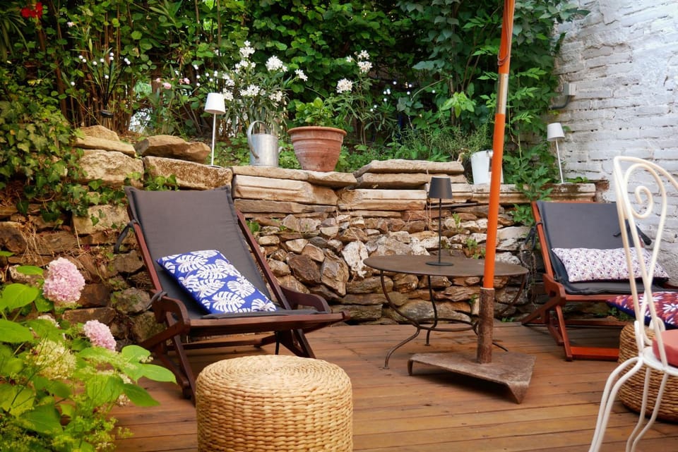 Patio, Garden view, sunbed
