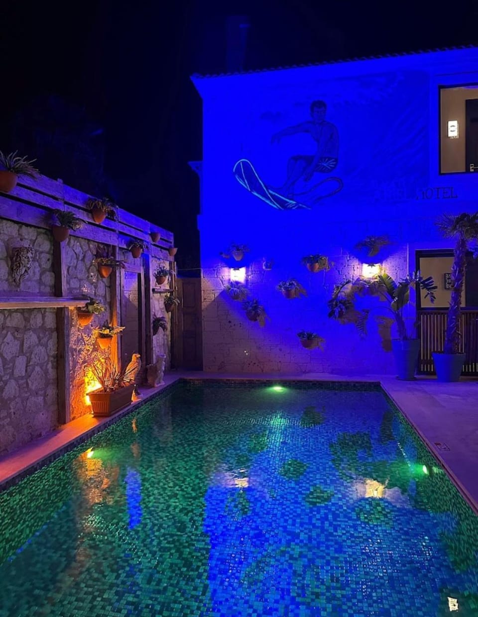 Night, Swimming pool