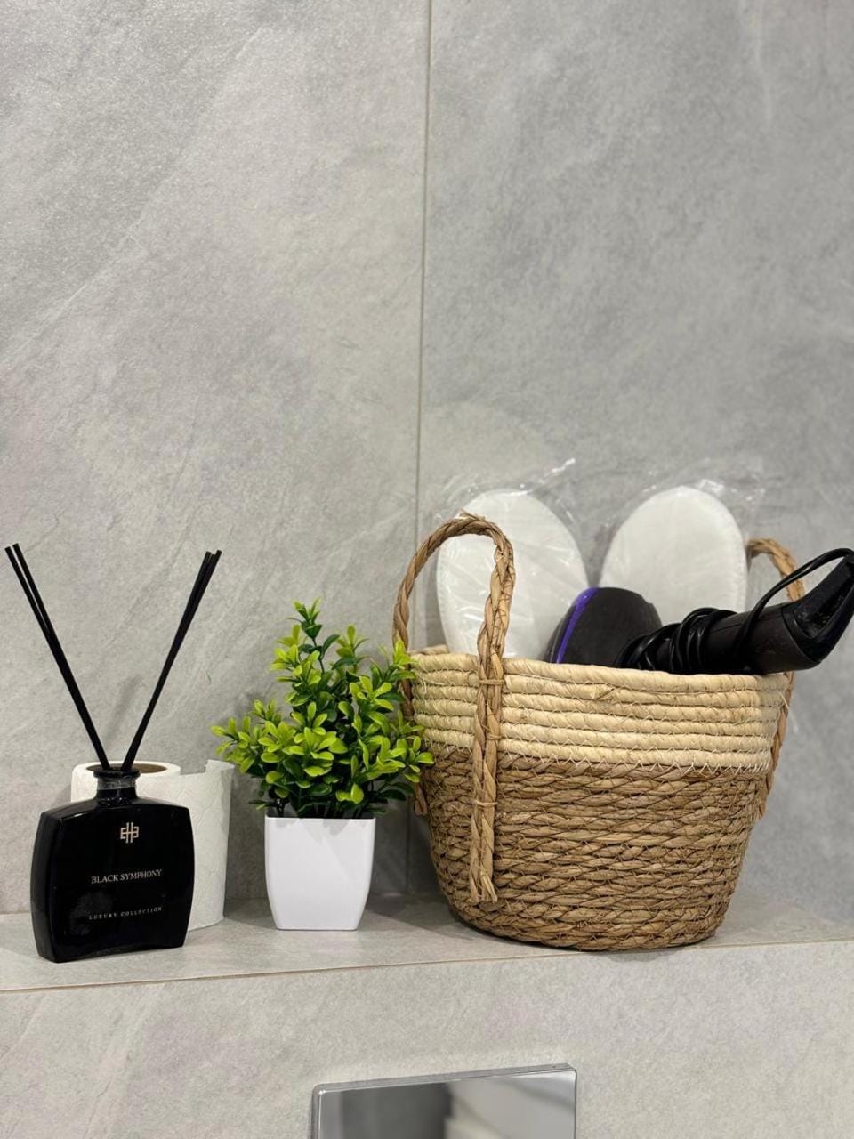 Bathroom, hair dryier