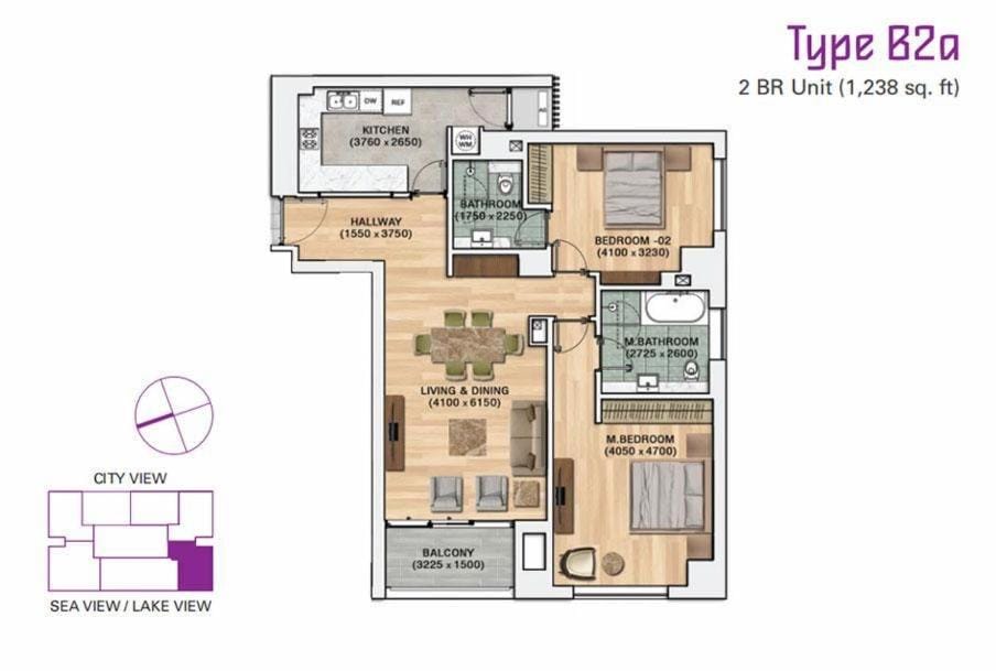 Residences Tower 20 3 at Cinnomon Life Apartment in Colombo