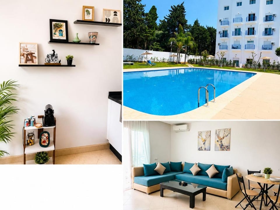 Living room, Swimming pool