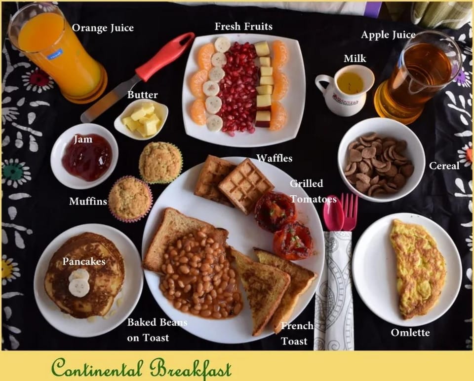 Food and drinks, Food, Breakfast, Continental breakfast