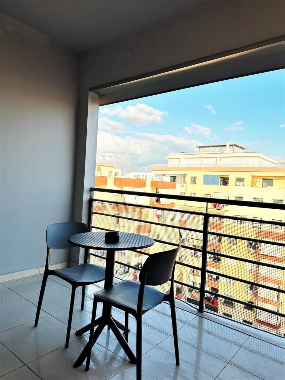 DuoNest Gray Loft Studio Apartment in Tirana
