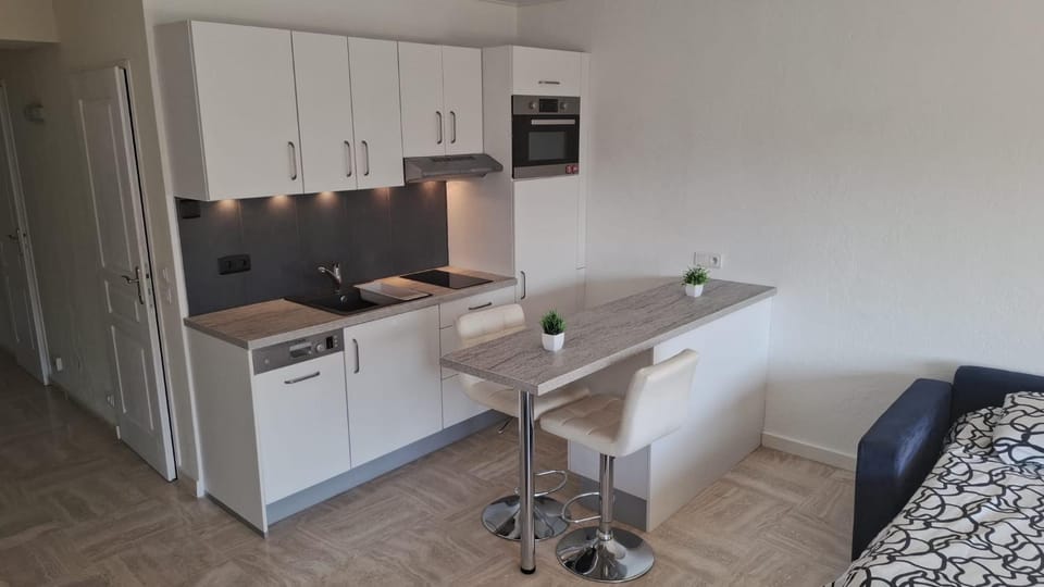 Marina Beach 6 people,Private Parking Amazing Sea view WIFI 7th floor, AC Apartment in Villeneuve-Loubet