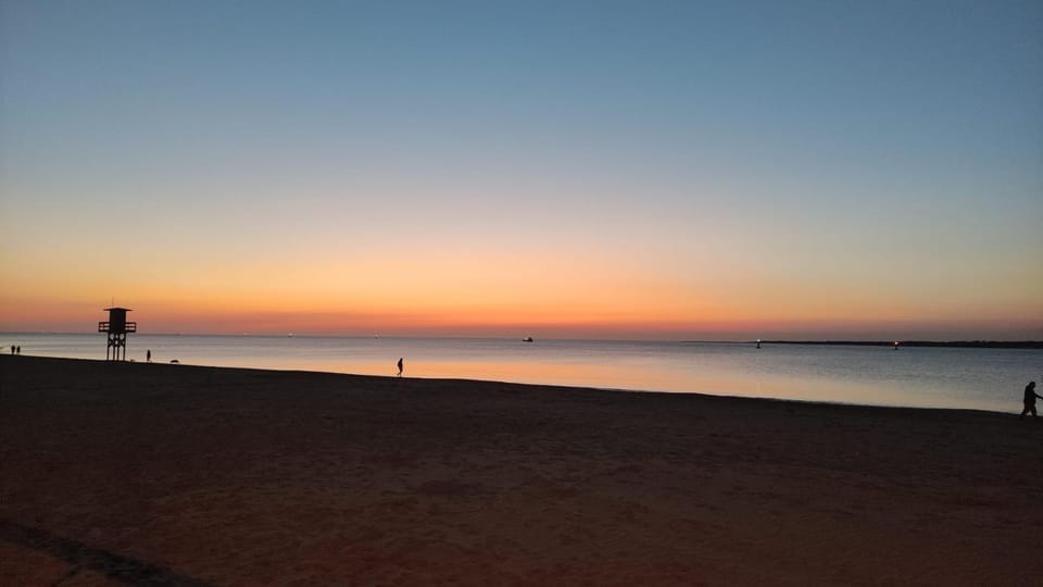 Natural landscape, Beach, Sea view, Sunrise, Sunset