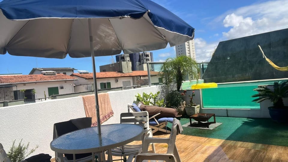 Property building, Patio, Day, View (from property/room), Balcony/Terrace, Pool view, Swimming pool, sunbed