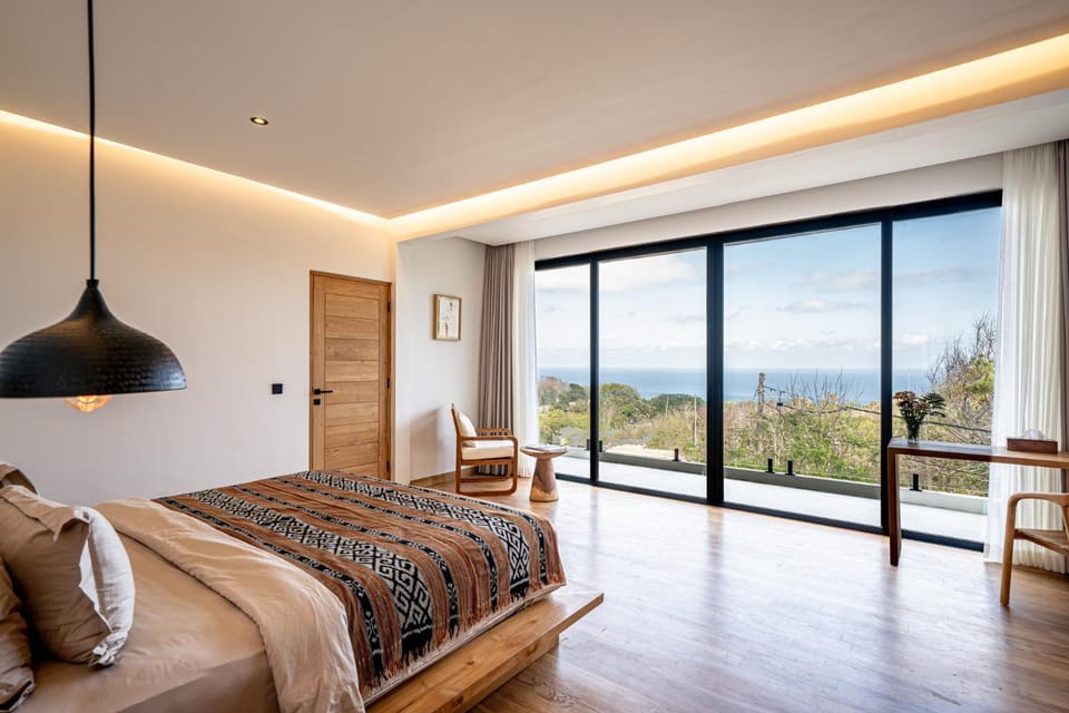 Bed, View (from property/room), Balcony/Terrace, Photo of the whole room, Bedroom, Sea view