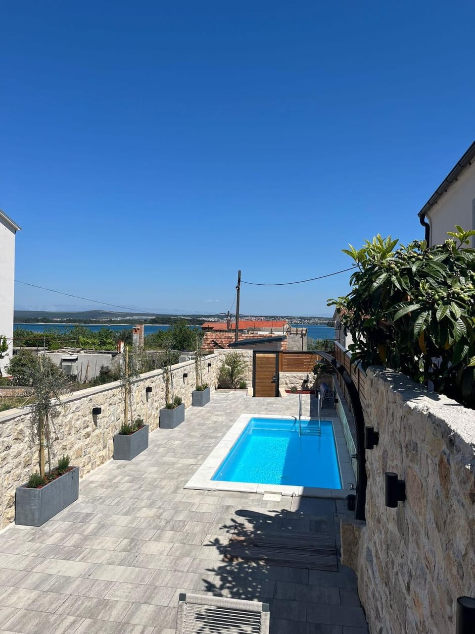 Patio, Day, Natural landscape, View (from property/room), Balcony/Terrace, Pool view, Sea view, Swimming pool