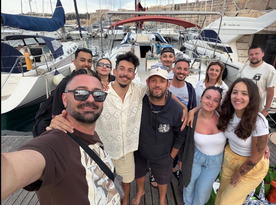 Seawater society charters Malta Docked boat in Malta