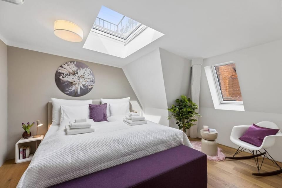 IKON Old Town Penthouse AC, Lake & Mountain View Apartment in Zurich City