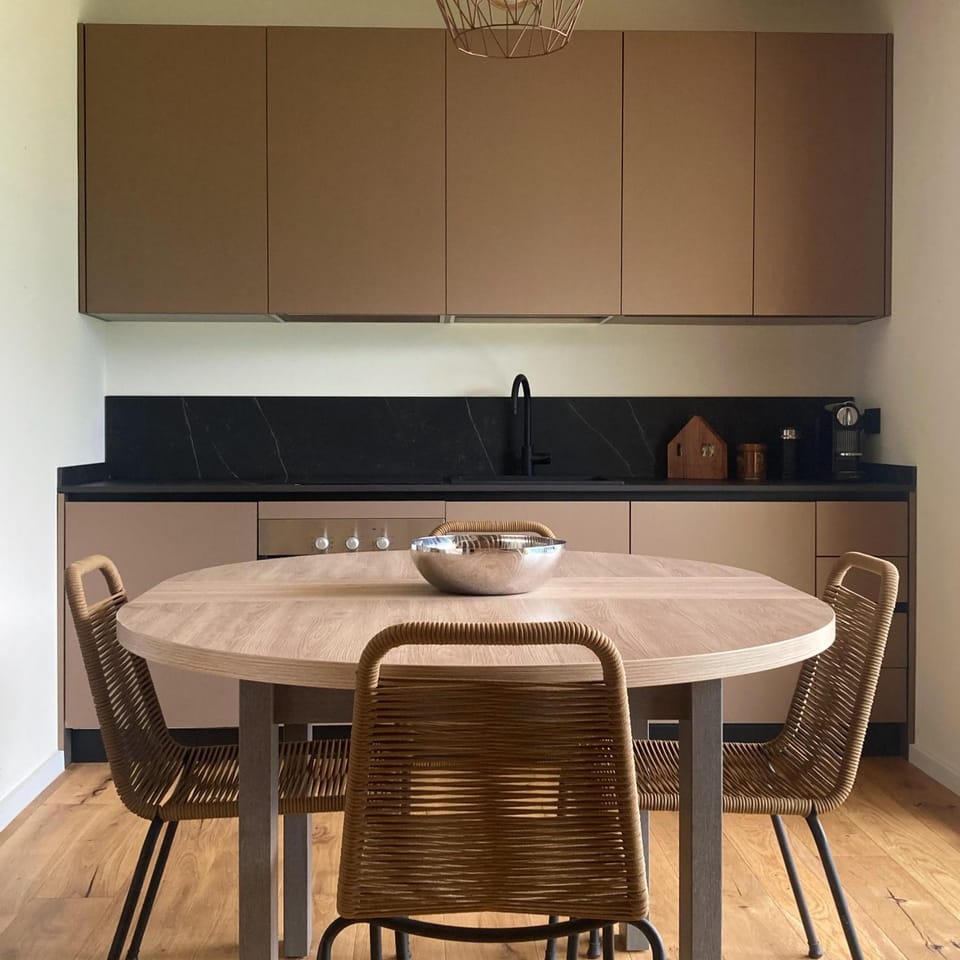 Living room, kitchen