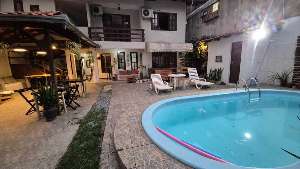 Patio, Night, Natural landscape, Swimming pool