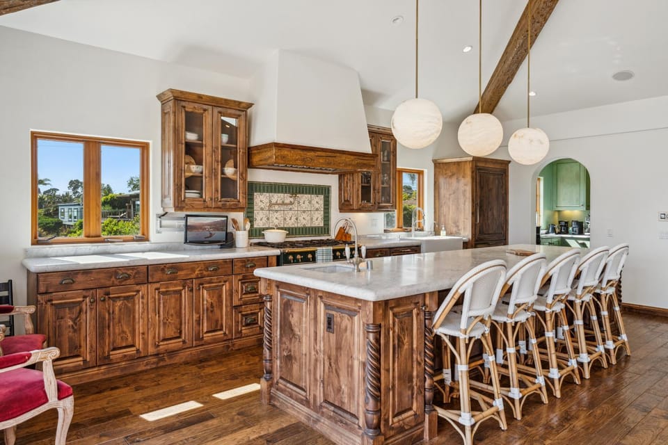 Italian Ocean-View Estate | Sauna + Hot Tub House in Santa Barbara