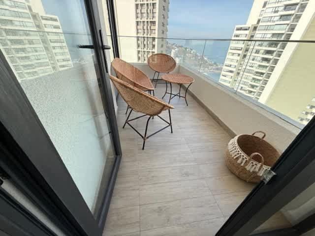 HOM I Parking I Vista al Mar I Gym I Playa I 4Pax Apartment in Vina del Mar