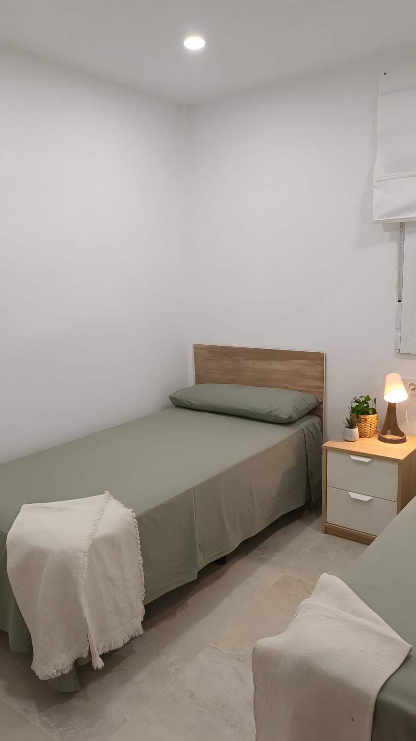 Property building, Living room, Bedroom