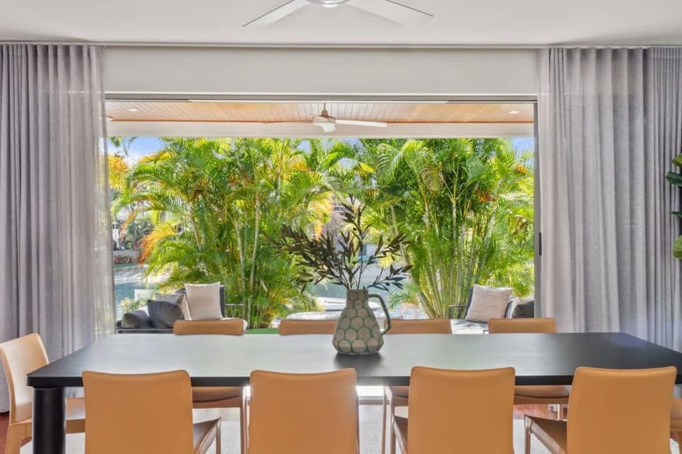 Exclusive waterfront oasis with private beach & pool House in Noosa Heads