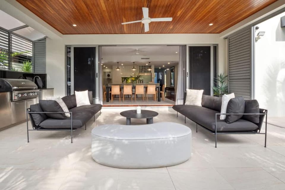 Exclusive waterfront oasis with private beach & pool House in Noosa Heads