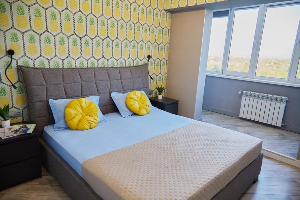 ЖК Радужный берег, апартаменты с видом на горы РБ120 Apartment in Almaty