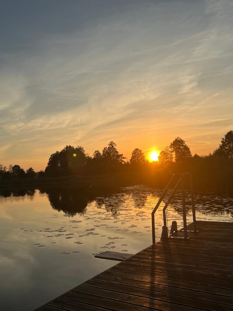 Lake view, Sunset