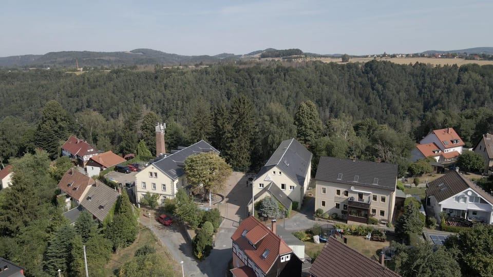 Property building, Day, Neighbourhood, Natural landscape, Bird's eye view