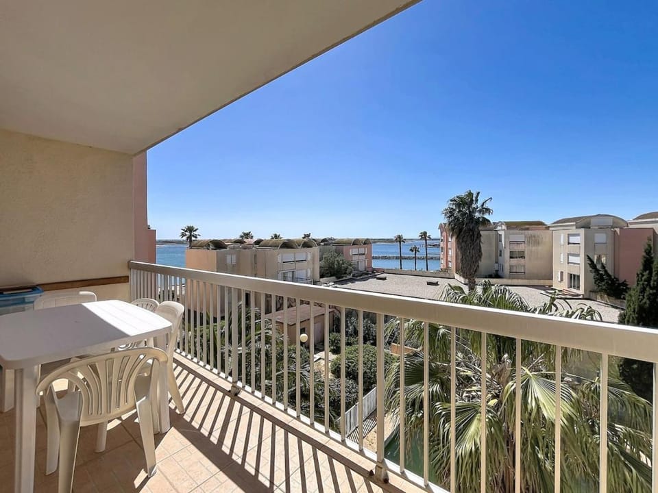 Le Briza - Piscine - Terrace avec vue sur la plage du Grazel Apartment in Gruissan